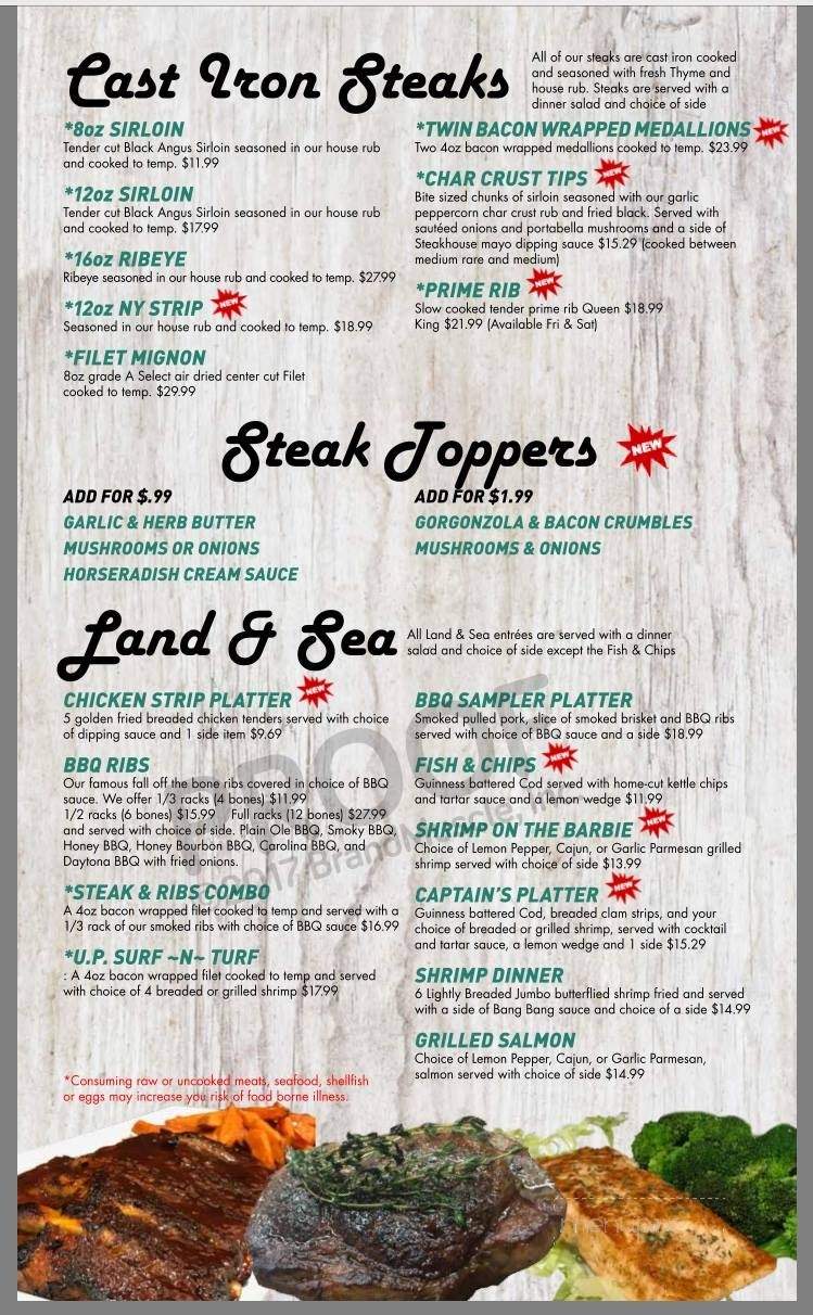Maplewood Steakhouse - Ironwood, MI menu_pic