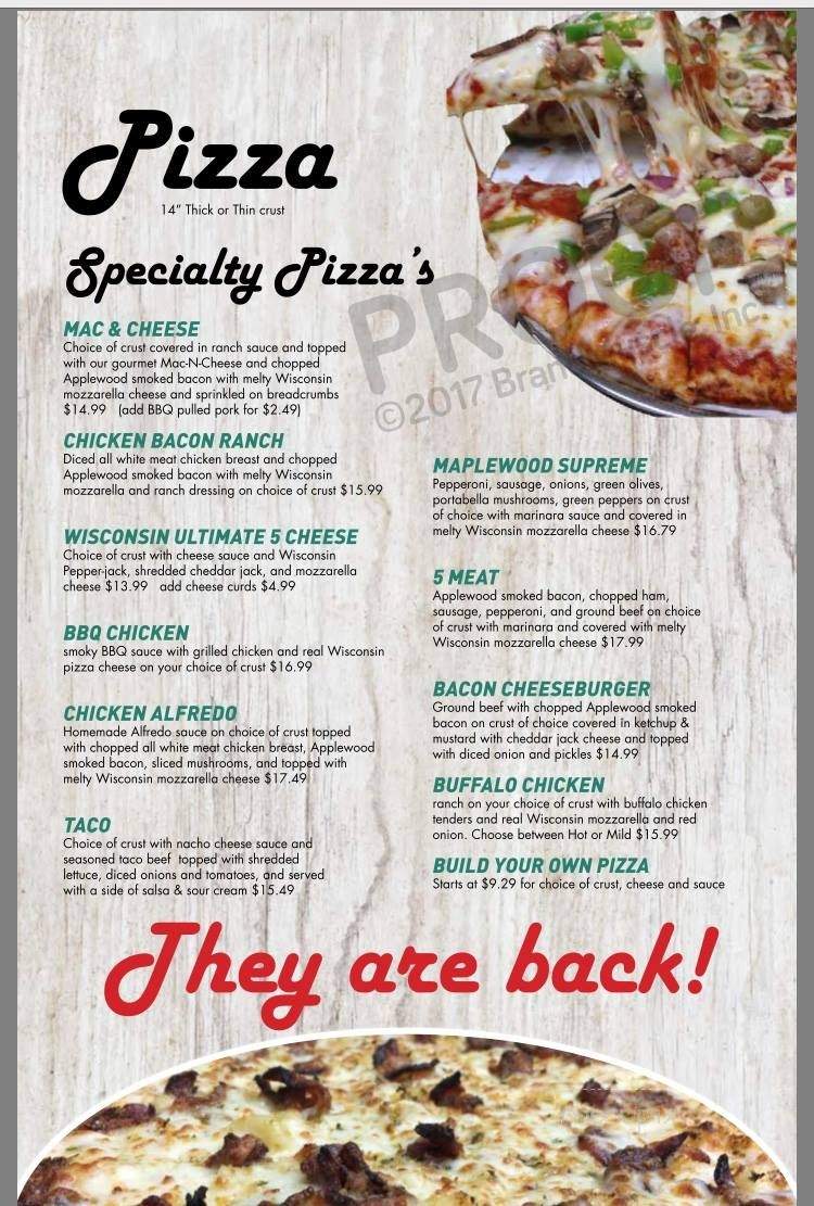 Maplewood Steakhouse - Ironwood, MI menu_pic