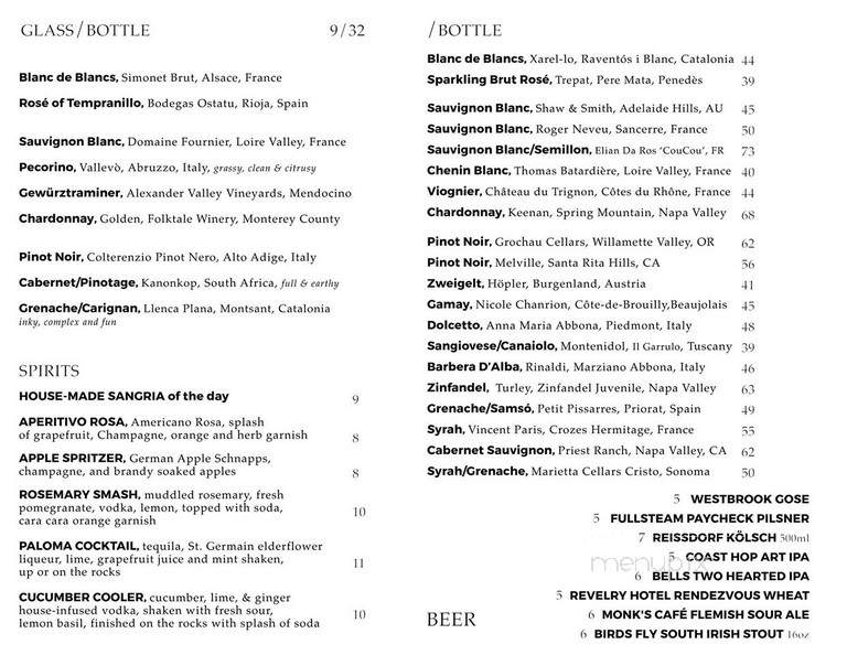 1826 Restaurant - Pendleton, SC menu_pic