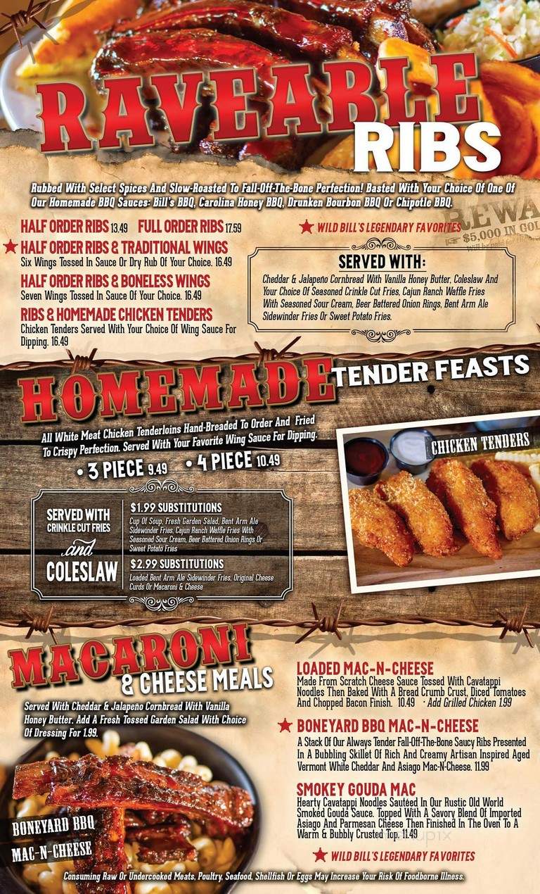 Wild Bill's Sports Saloon - Apple Valley, MN menu_pic