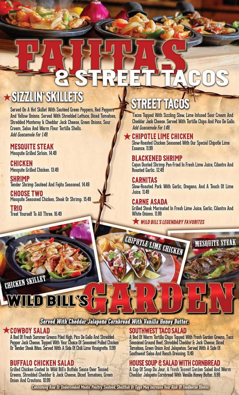 Wild Bill's Sports Saloon - Apple Valley, MN menu_pic