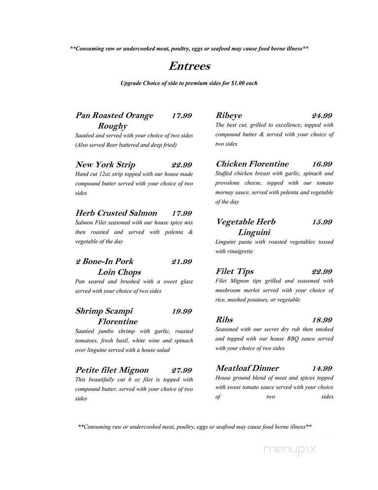 Hotel Florentine - Germantown, OH menu_pic