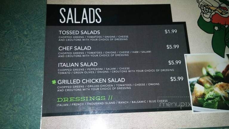 J.W.McNasty's saloon - New Boston, MI menu_pic