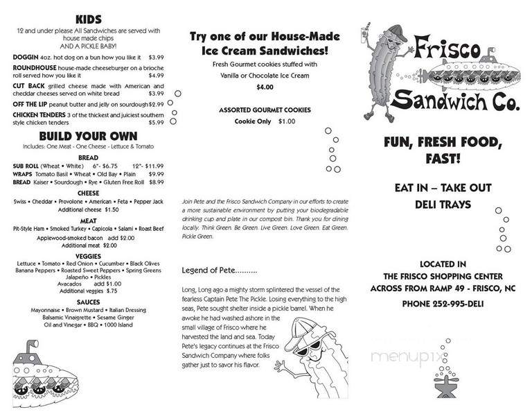 Frisco Sandwich Company - Frisco, NC