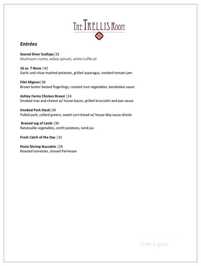Trellis Room - Mobile, AL menu_pic