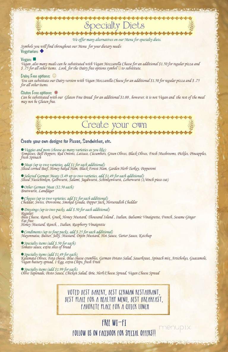 Silkes Old World Breads - Clarksville, TN menu_pic