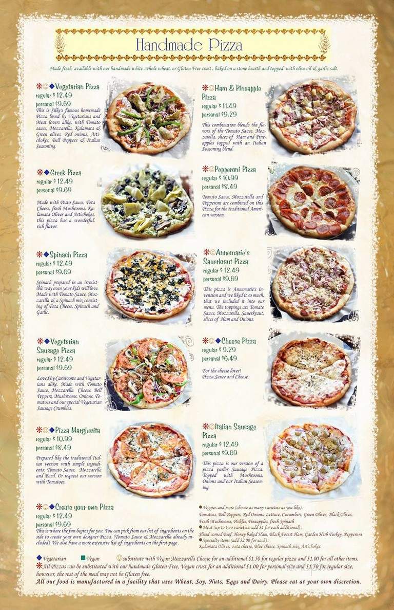 Silkes Old World Breads - Clarksville, TN menu_pic