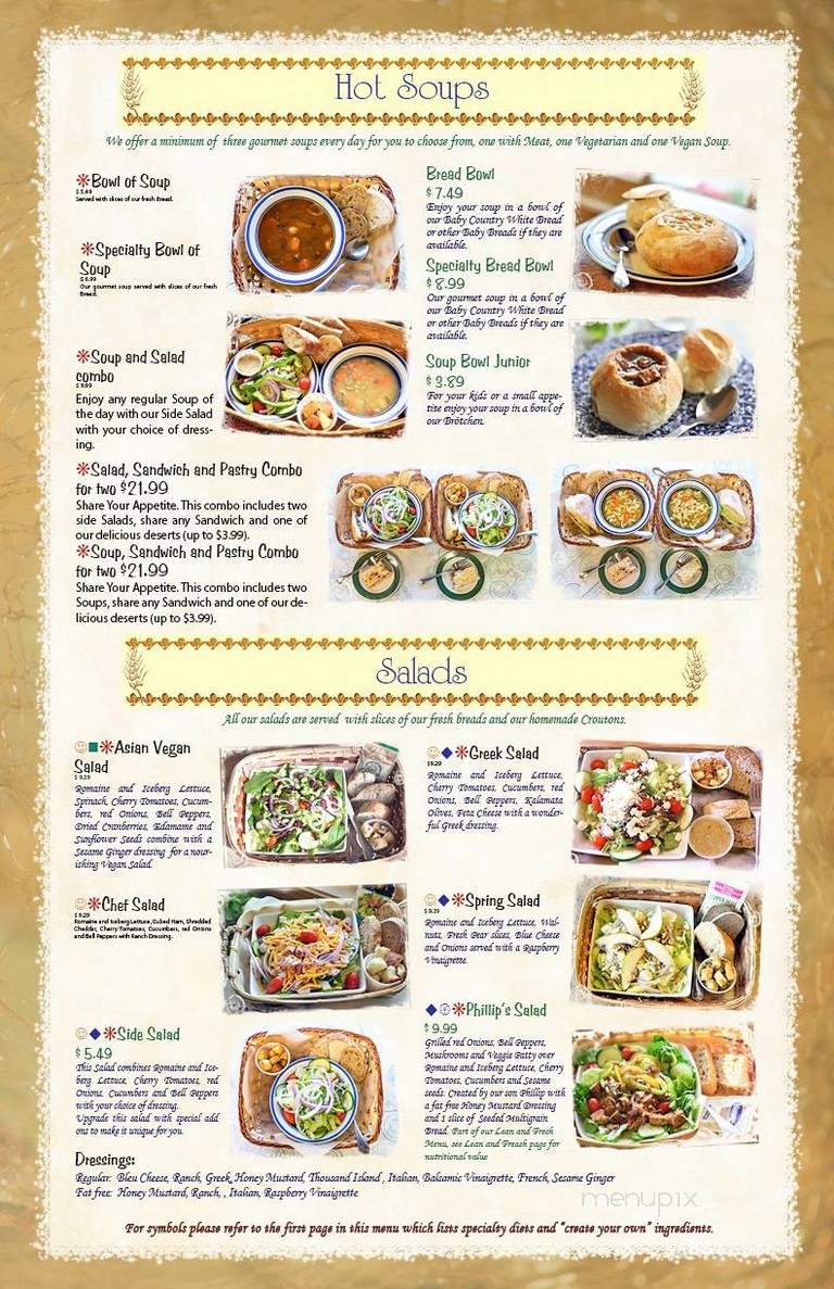 Silkes Old World Breads - Clarksville, TN menu_pic
