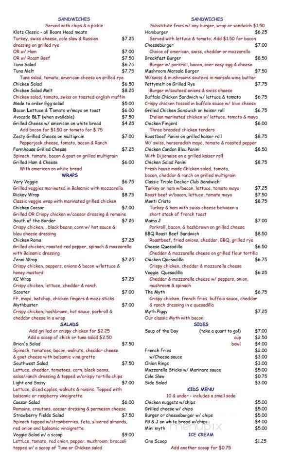 Klotzs Kitchen - Point Pleasant, NJ menu_pic