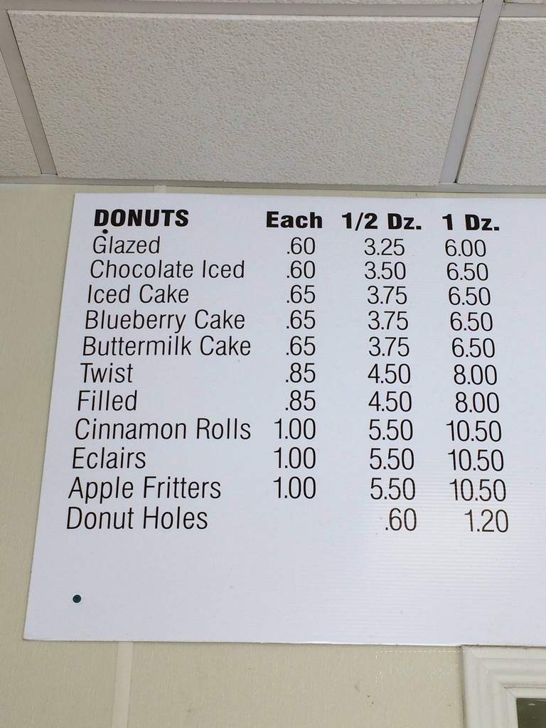 Donut Supreme - Waskom, TX menu_pic