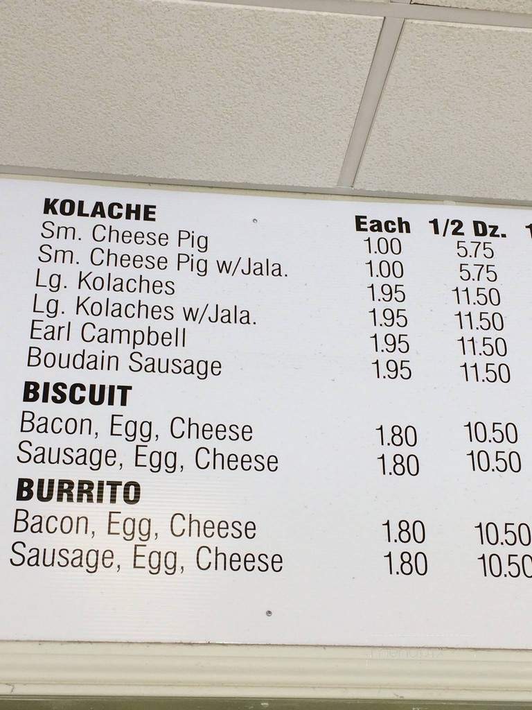 Donut Supreme - Waskom, TX menu_pic