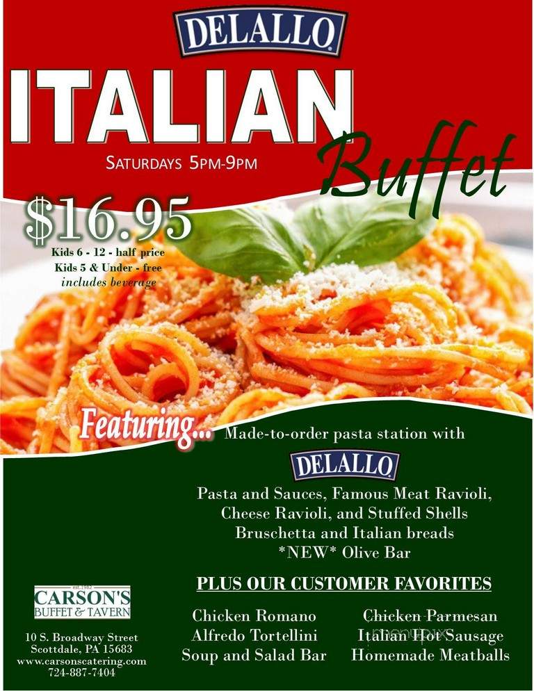 Carson's Premier Catering - Scottdale, PA menu_pic