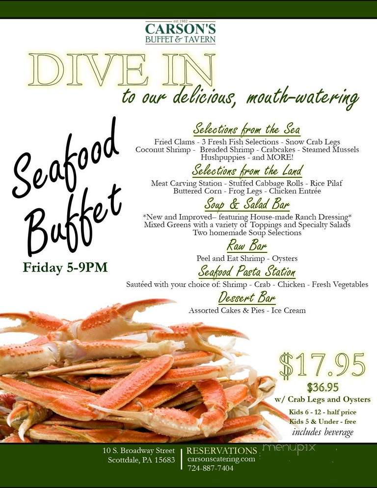 Carson's Premier Catering - Scottdale, PA menu_pic