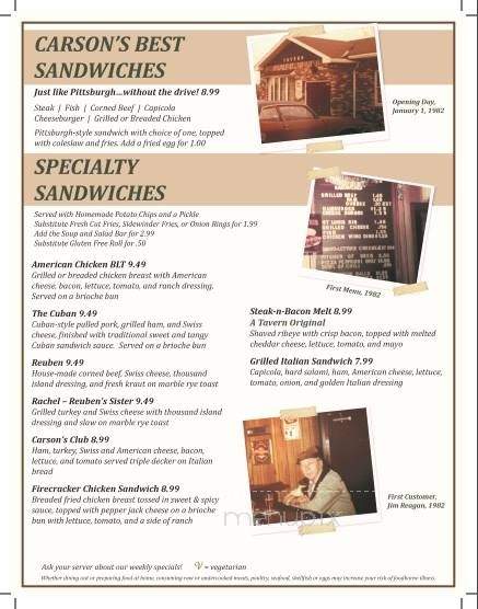 Carson's Premier Catering - Scottdale, PA menu_pic