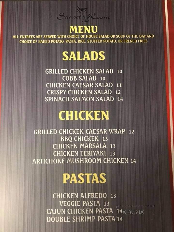 Sunset Room - Hacienda Heights, CA menu_pic