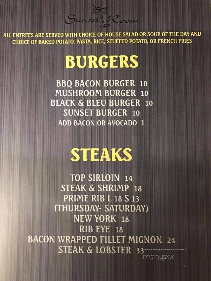 Sunset Room - Hacienda Heights, CA menu_pic