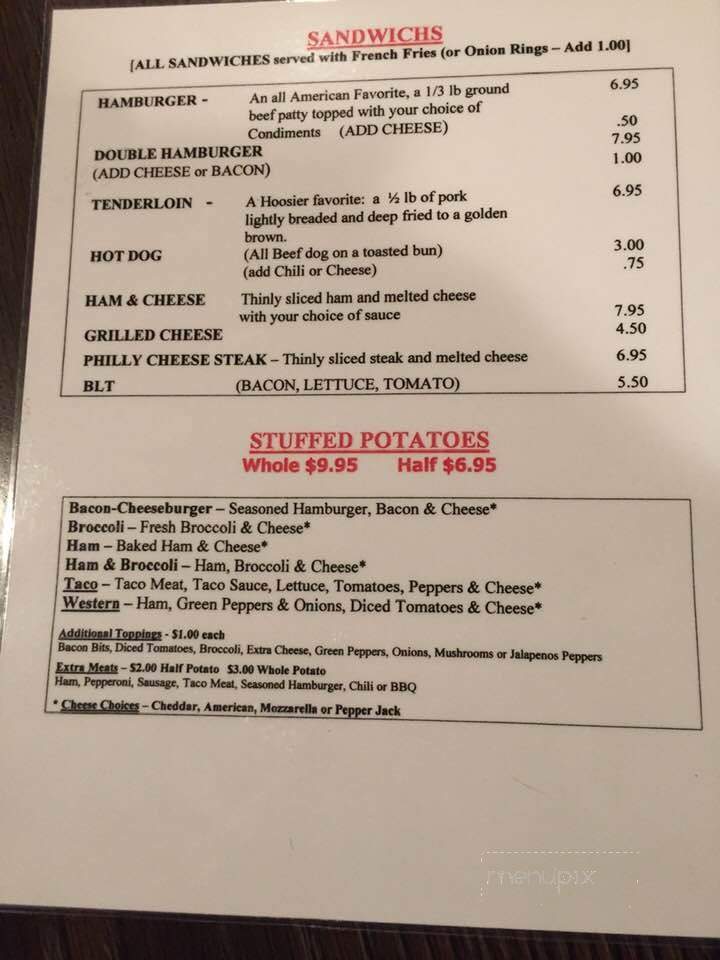 Bell Cafe - Huntington, IN menu_pic
