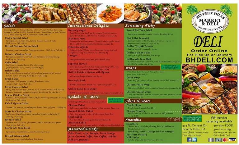 Beverly HIlls Market & Deli - Beverly Hills, CA menu_pic