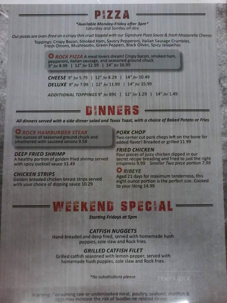 Rockfair Tavern - Cuba, MO menu_pic