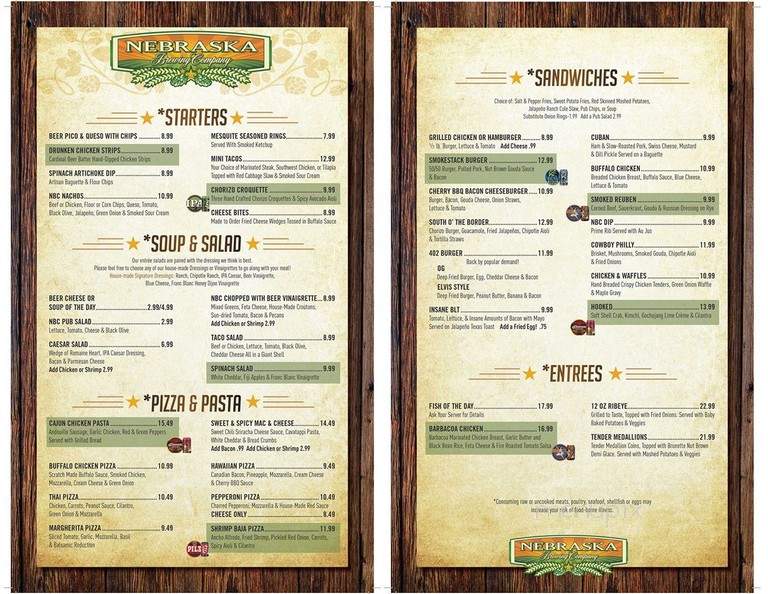 Nebraska Brewing Company - Papillion, NE menu_pic