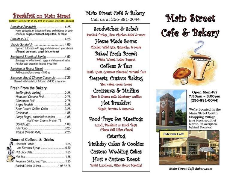 Main Street Cafe and Bakery - Huntsville, AL