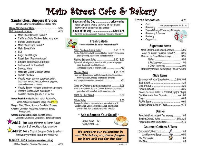 Main Street Cafe and Bakery - Huntsville, AL