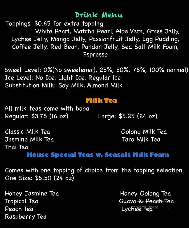 Cafe Expresso West - Greensboro, NC menu_pic