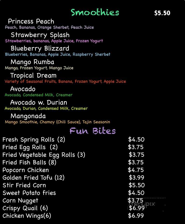 Cafe Expresso West - Greensboro, NC menu_pic