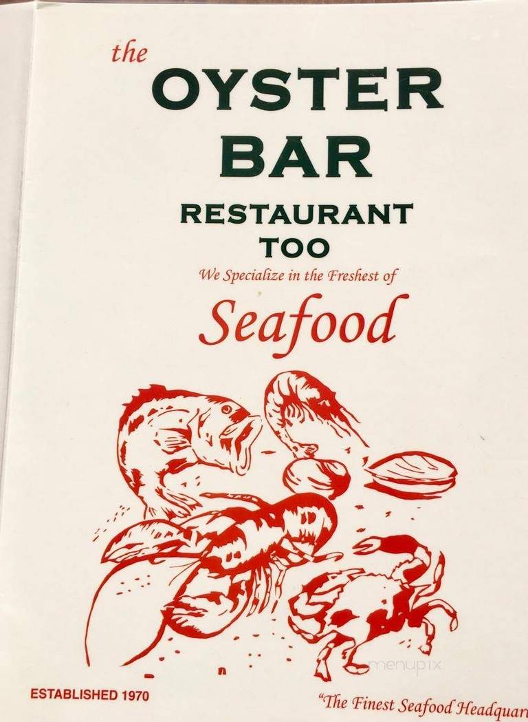 Oyster Bar I - Brownsville, TX menu_pic