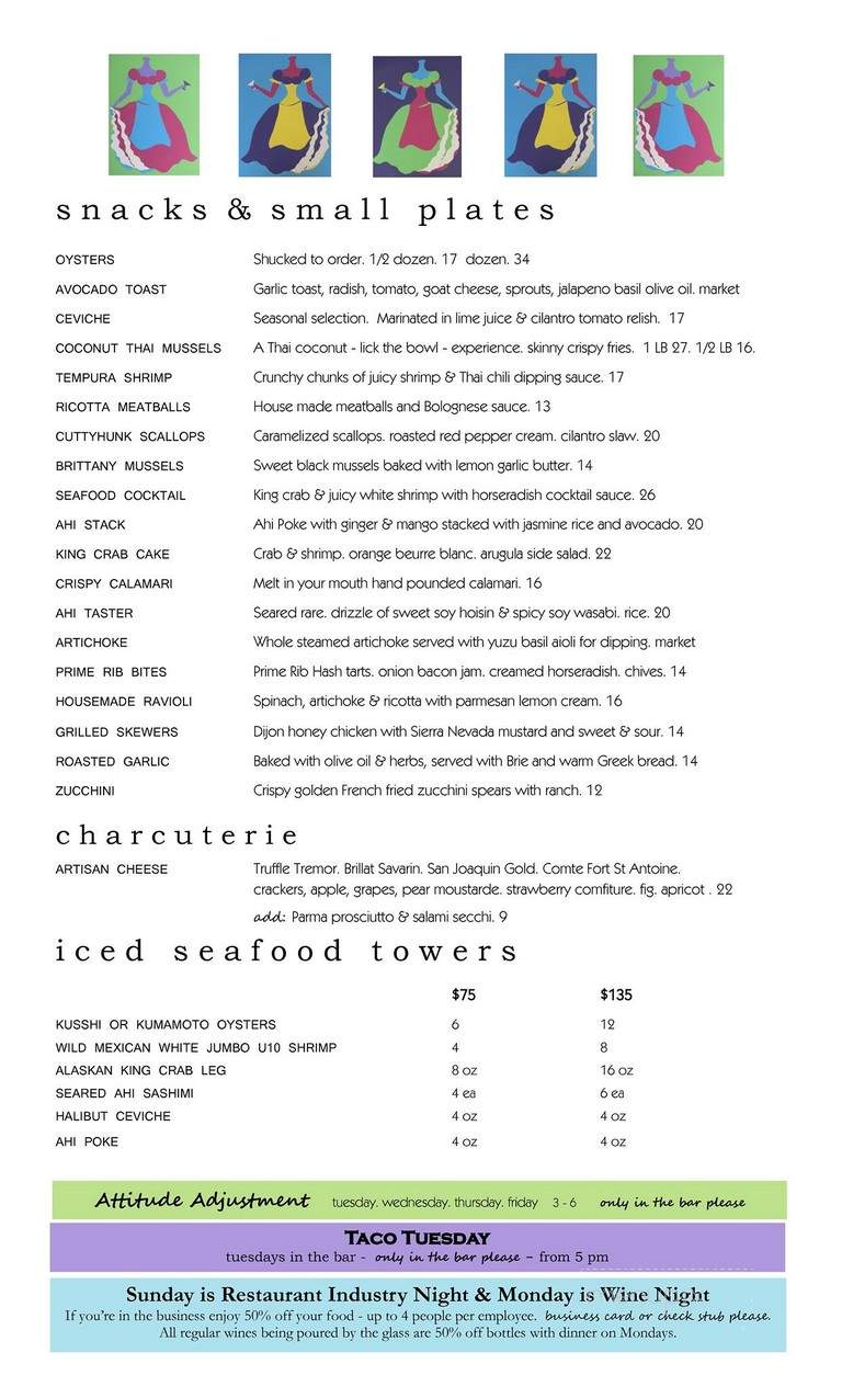 Quiet Woman - Corona Del Mar, CA menu_pic