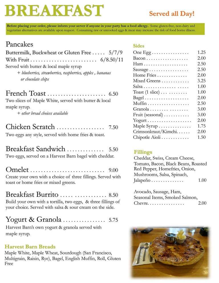 Roadside Store - Great Barrington, MA menu_pic