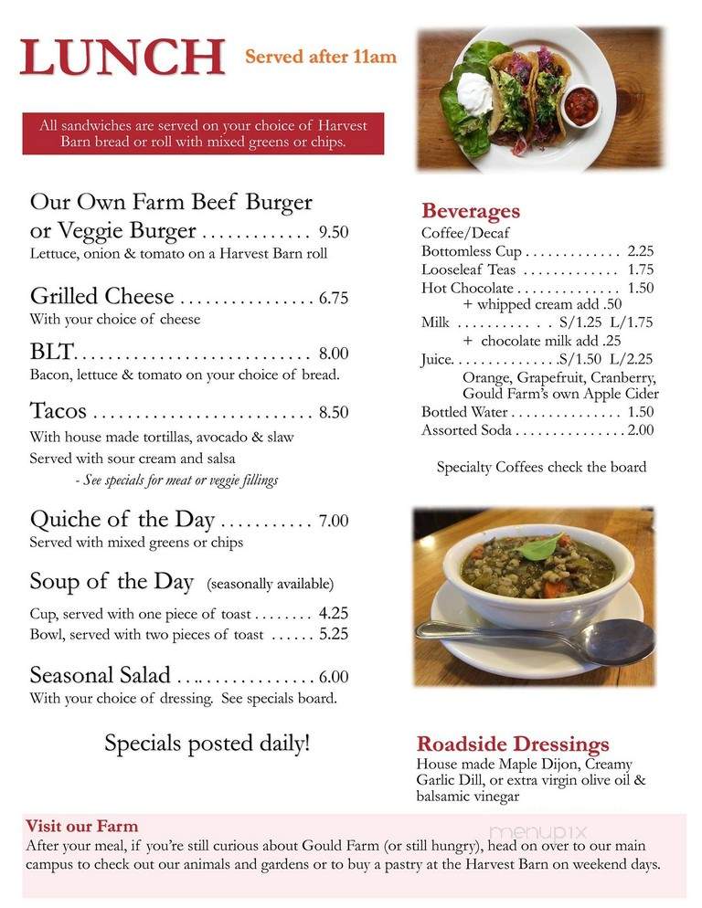 Roadside Store - Great Barrington, MA menu_pic