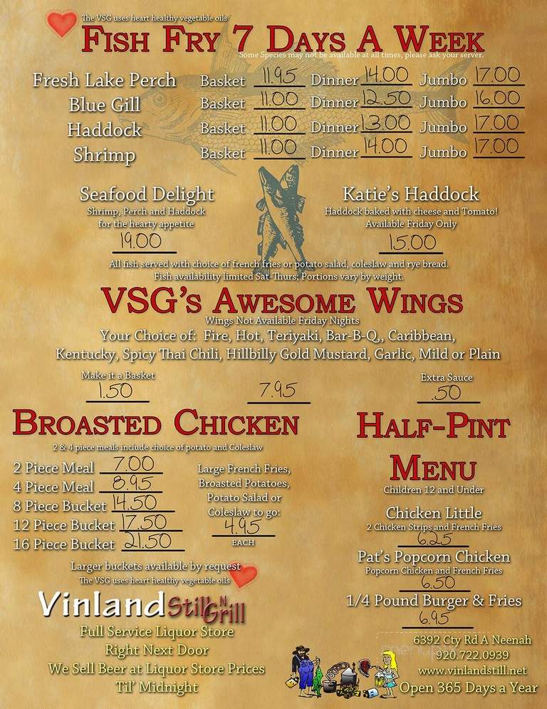 Vinland Still & Grill - Neenah, WI