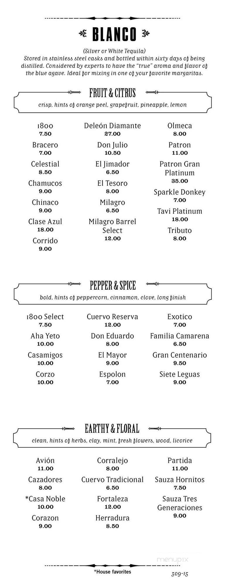 Matador - Redmond, WA menu_pic