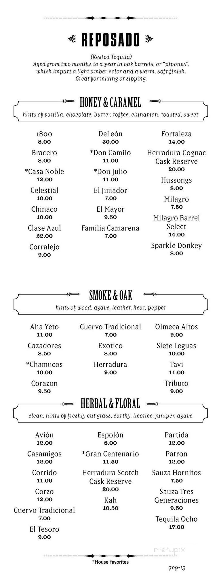 Matador - Redmond, WA menu_pic
