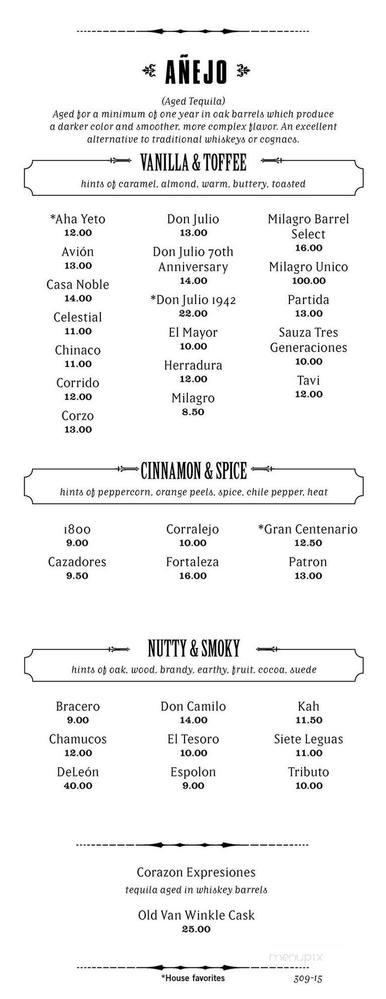 Matador - Redmond, WA menu_pic