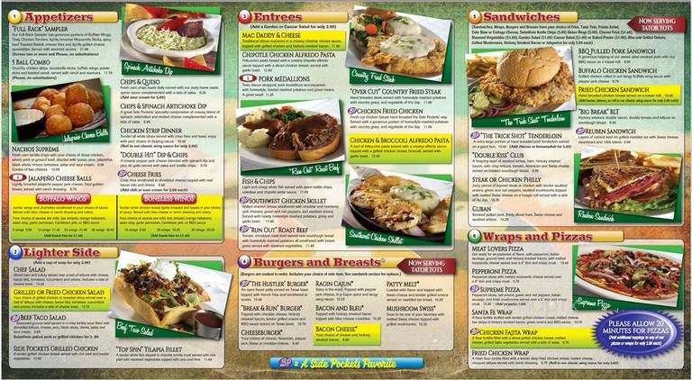 Side Pockets - Lees Summit, MO menu_pic
