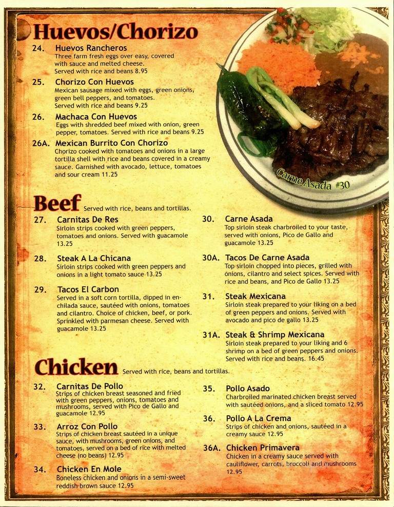 Fiesta Mexicana - La Crosse, WI menu_pic