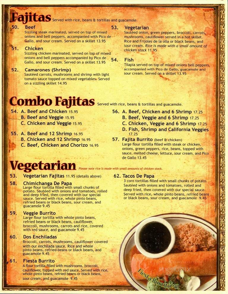 Fiesta Mexicana - La Crosse, WI menu_pic