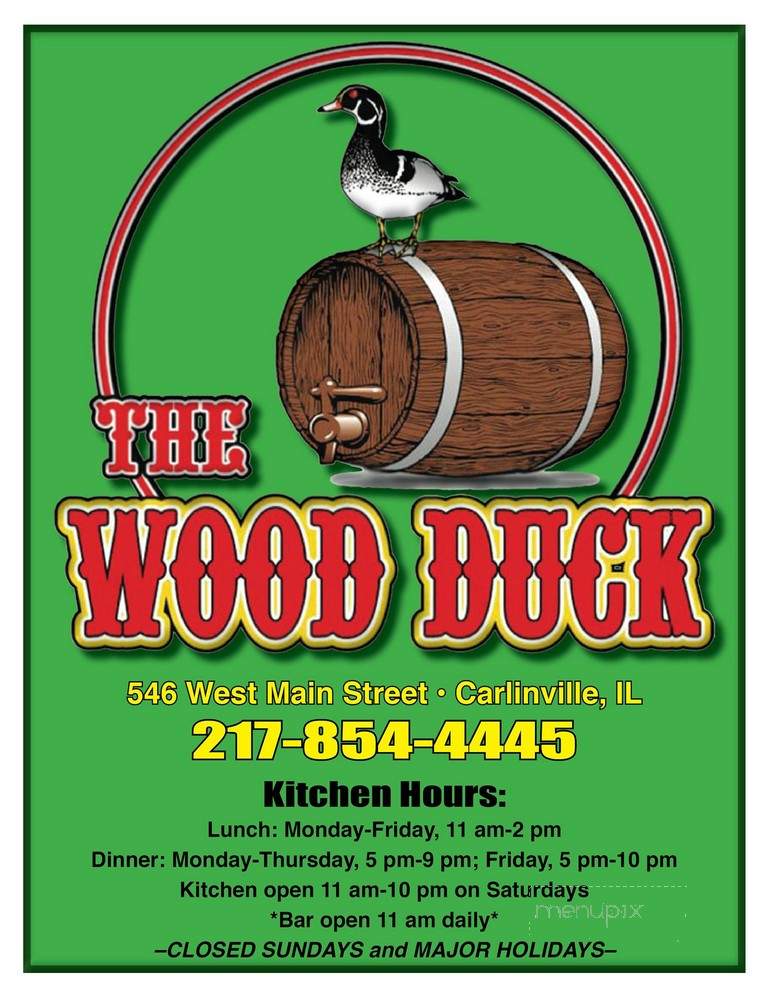 Wood Duck - Carlinville, IL menu_pic