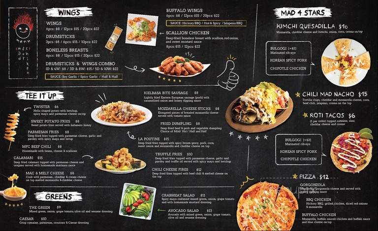 Mad for chicken menu online