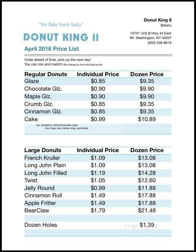 Donut King - Mount Washington, KY