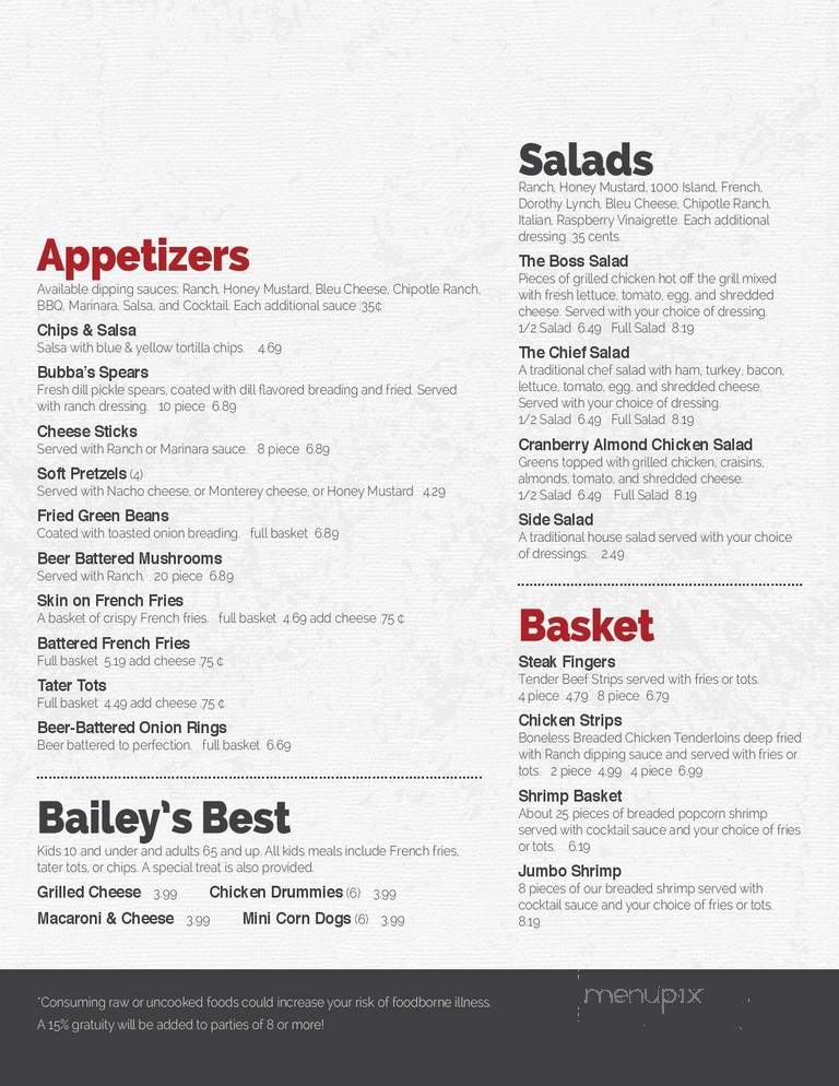 Spot - Herington, KS menu_pic