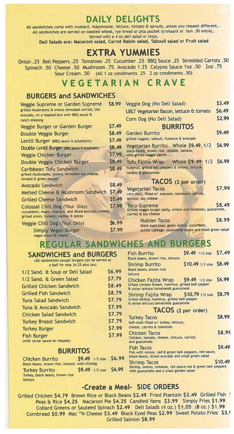 Simply Wholesome - Los Angeles, CA menu_pic