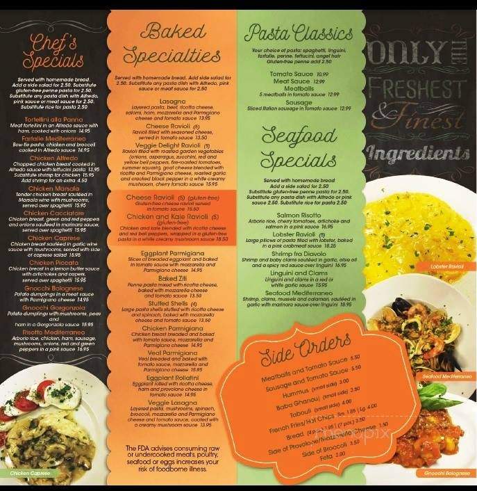 Mediterraneo - Greensboro, NC menu_pic