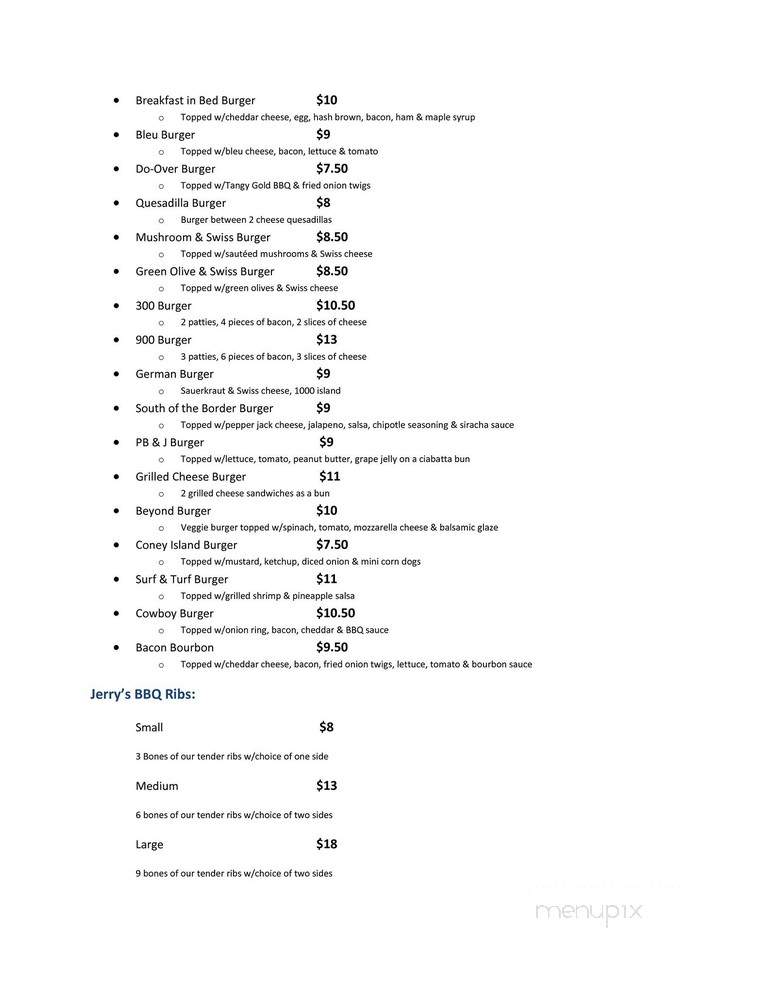 Bashers Sports Bar & Grill - Faribault, MN menu_pic