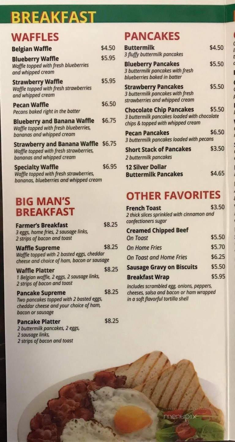 Rony's Place - Pleasant Gap, PA menu_pic