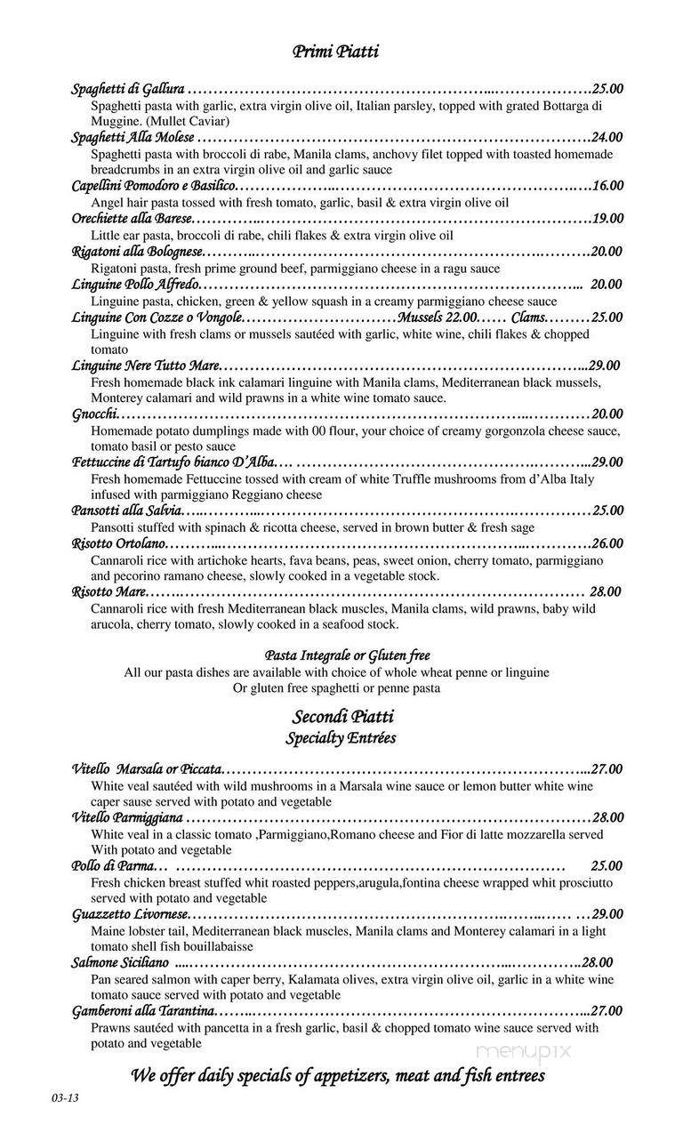 888 Ristorante Italiano - San Carlos, CA menu_pic