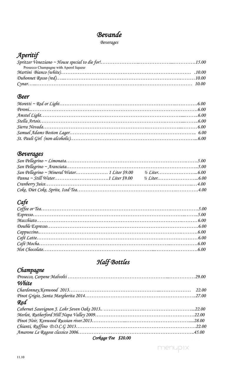 888 Ristorante Italiano - San Carlos, CA menu_pic