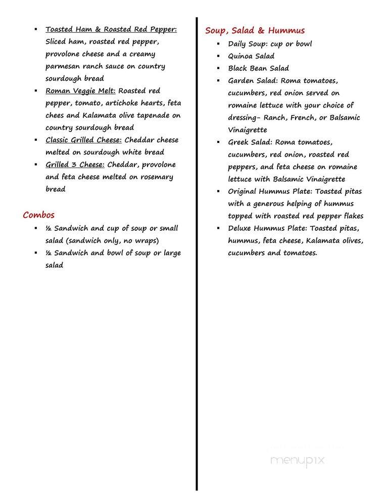 CoffeeBytes - Madison, WI menu_pic